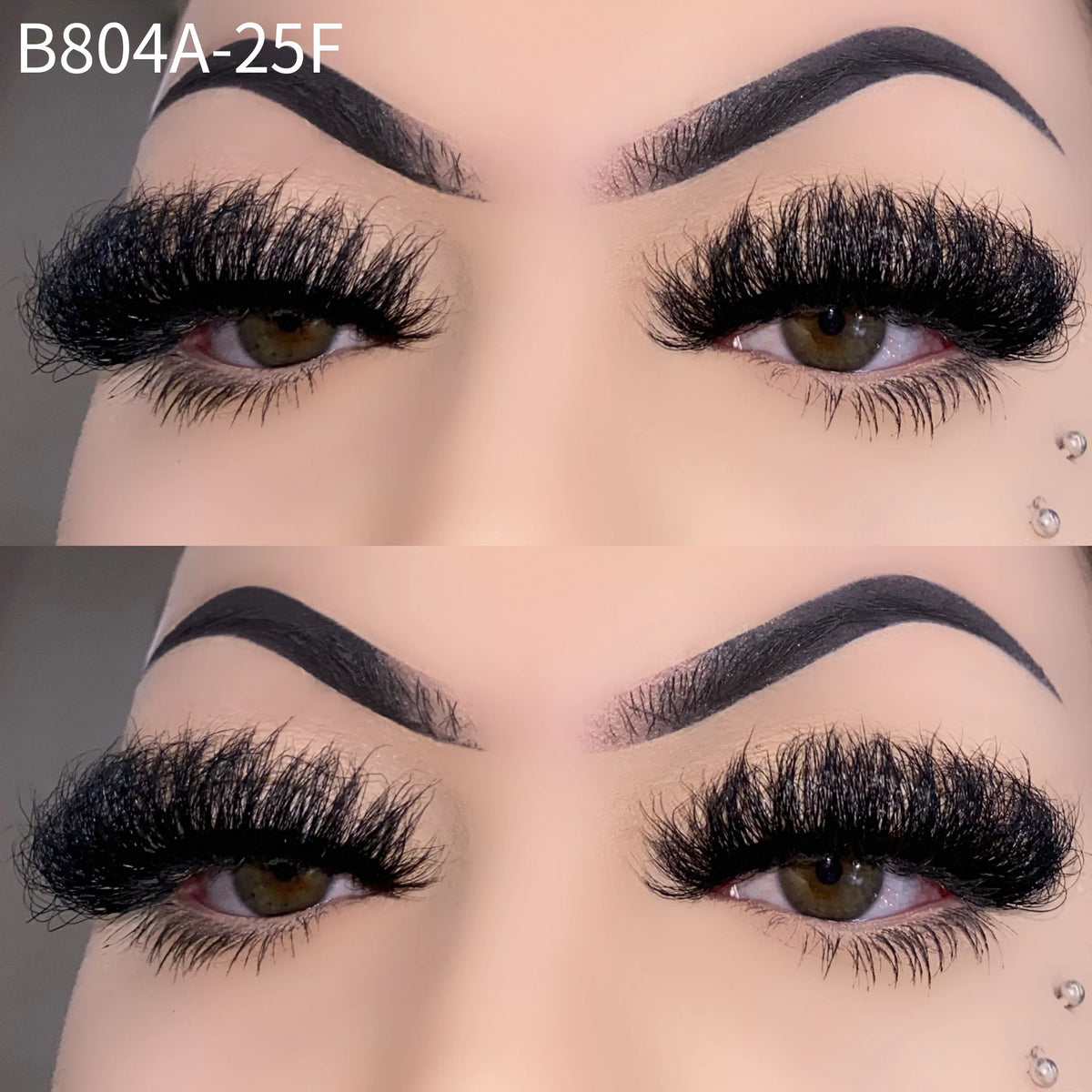 Wholesale Vendor  Russian 5D 3D Curl Real Cils Natural Eyelash Mink Spiky Wispy Faux Cils Synthetic Hair Faux Lash Strips - B804A-25F 25mm Lashes / Dramatic / Mix