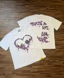 THAT'S AWFUL LOT COUGH SYRUP Men's Oversized Loose Fit T-shirt 100% Cotton Satin Fabric Breathable Anti-Pilling Character