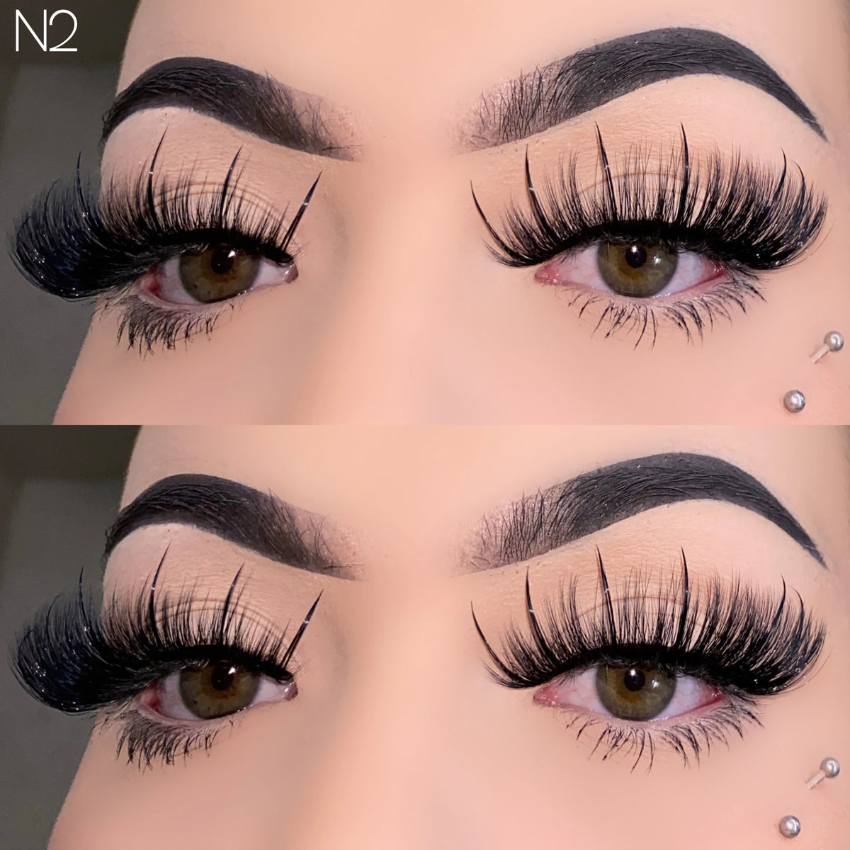 Wholesale Handmade Strip Lashes Look Like Eyelash Extensions 15mm to 25mm 100% Real Mink Hair Eyelashes - Natural Long