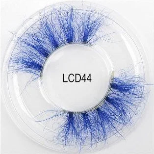 Heart Girl Wholesale  Lash  3D Colourful Lashes Natural Fluffy 25mm Mink False Full Strip Eyelash Boxes Custom logo - Mix / Plastictray+cover / LCD44