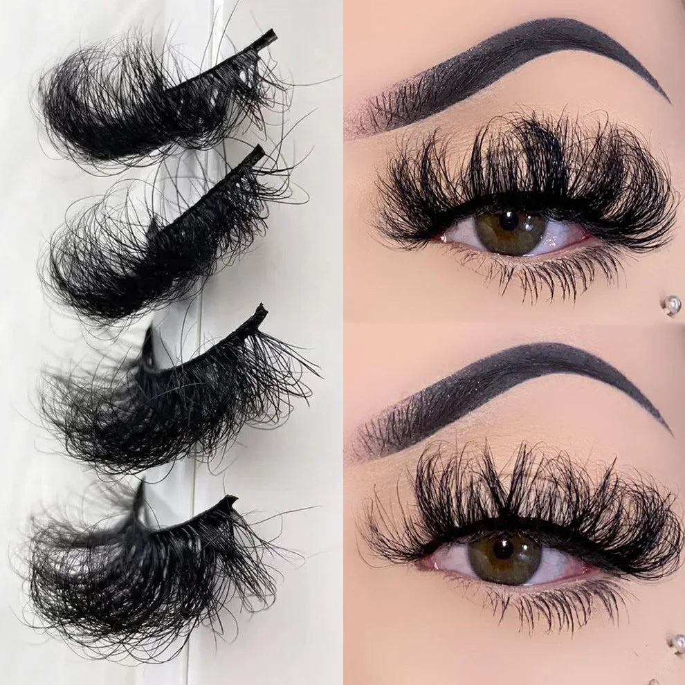 Eyelashes Vendors Wholesale Fluffy Mink Lashes 25Mm Siberian Mink Lashes Dramatic Long 3D 25 Mm Mink Lashes