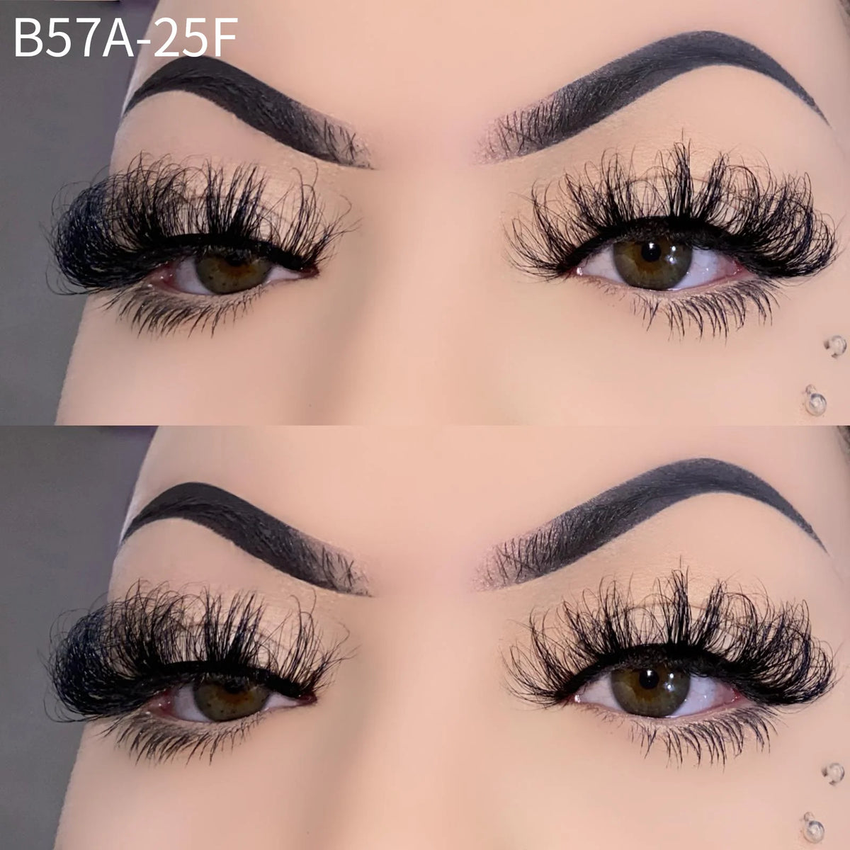 Wholesale Vendor  Russian 5D 3D Curl Real Cils Natural Eyelash Mink Spiky Wispy Faux Cils Synthetic Hair Faux Lash Strips - B57A-25F 25mm Lashes / Dramatic / Mix