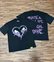 THAT'S AWFUL LOT COUGH SYRUP Men's Oversized Loose Fit T-shirt 100% Cotton Satin Fabric Breathable Anti-Pilling Character