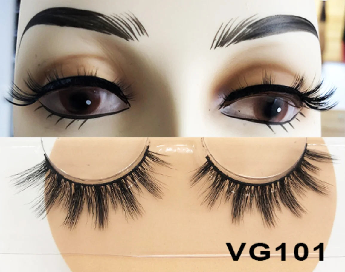 Wholesale Vegan FAUX Mink Eyelashes 25mm 3D Fluffy Full Strip Lashes with Box Cruelty-Free Vendors