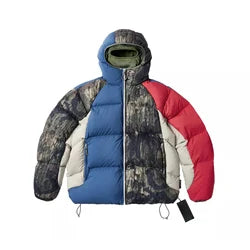 2026 LXF Custom Black Puffer Down Jacket Down-filled Quilted Down Jacket Winter Jacket Men - Silver