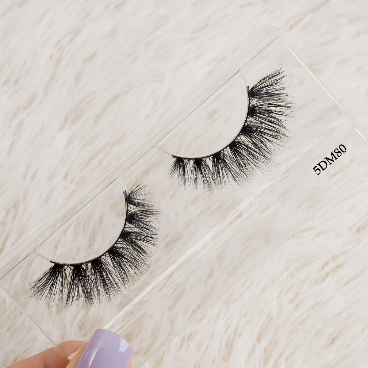 Best Selling 100% Real Mink Lashes3D Wholesale Vendor Eye Lash Set Bulk 25MM Natural  Mink Eyelash With Suitcase Package - 5DM80 / Thick / Mixed length to make natural effect
