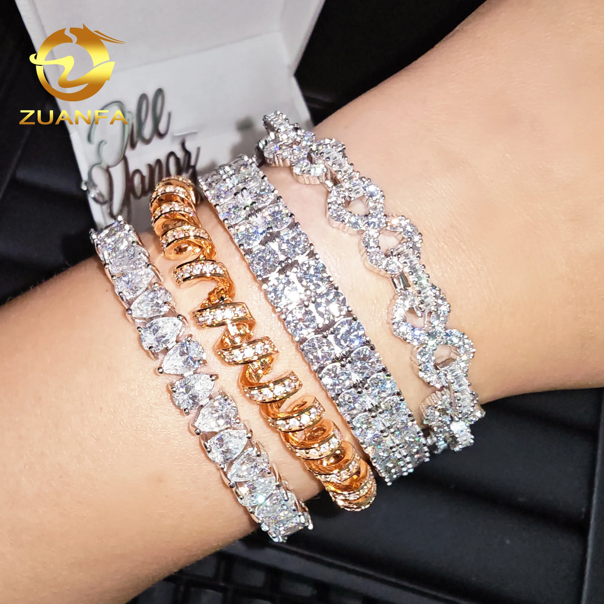 4mm 2 Row VVS Moissanite Tennis Chain Necklace Silver Iced Out Hip Hop Jewelry Tennis Chain Moissanite Necklace Women