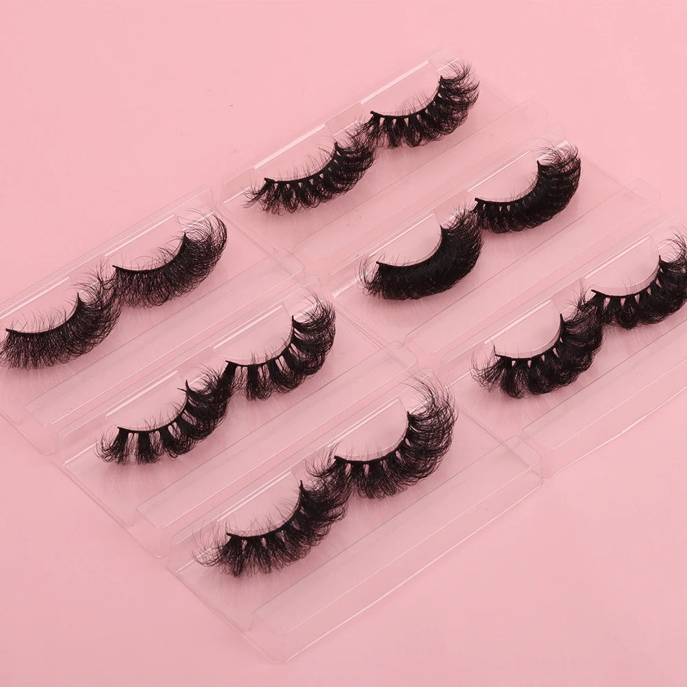 Wholesale Handmade Strip Lashes Look Like Eyelash Extensions 15mm to 25mm 100% Real Mink Hair Eyelashes