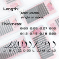 Wholesale Eyelash Extensions De Cils Individual Mink Professional Classic Lash Tray Soft Matte Volume Cashmere Lash Trays - CC