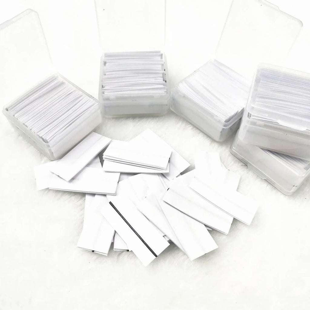 40pcs Black Self-Adhesive Eyelash Strips Tape with Waterproof Liquid Lash Glue Beauty Tool