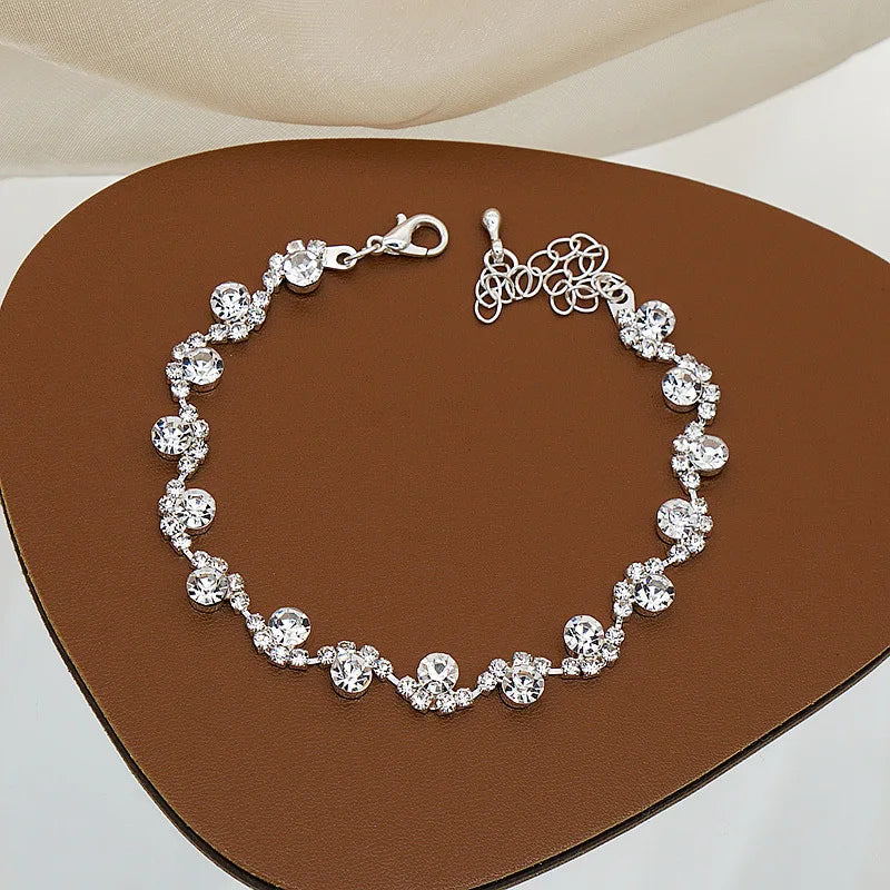 Wholesale American Real Gold CVD Lab Made Grown Diamond Set Jewelry Luxury Bracelet Women