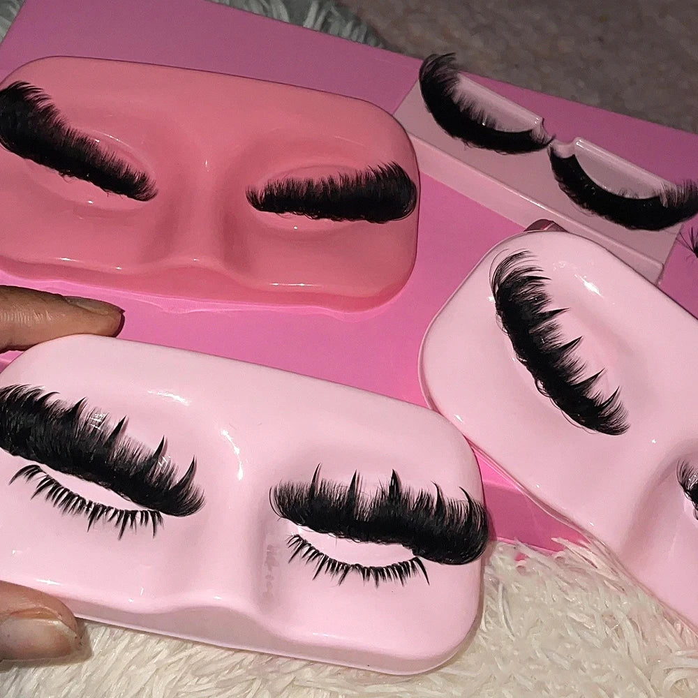 Wholesale Handmade Strip Lashes Look Like Eyelash Extensions 15mm to 25mm 100% Real Mink Hair Eyelashes