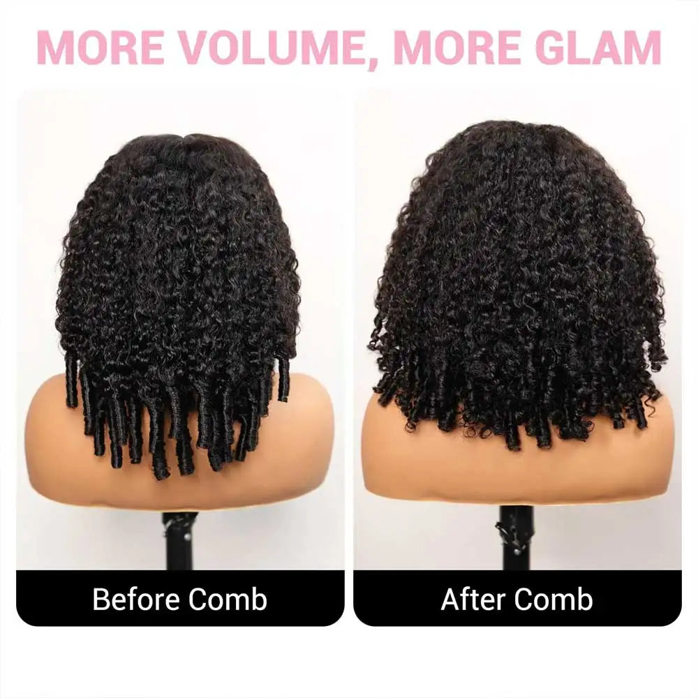 28" Burmese Curly HD Lace Frontal Wig – 250% Density