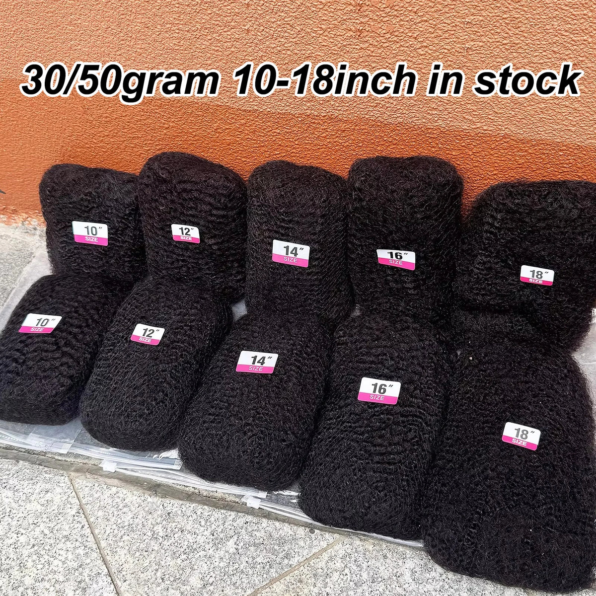Afro Kinky Bulk Human Hair for Braiding Extensions