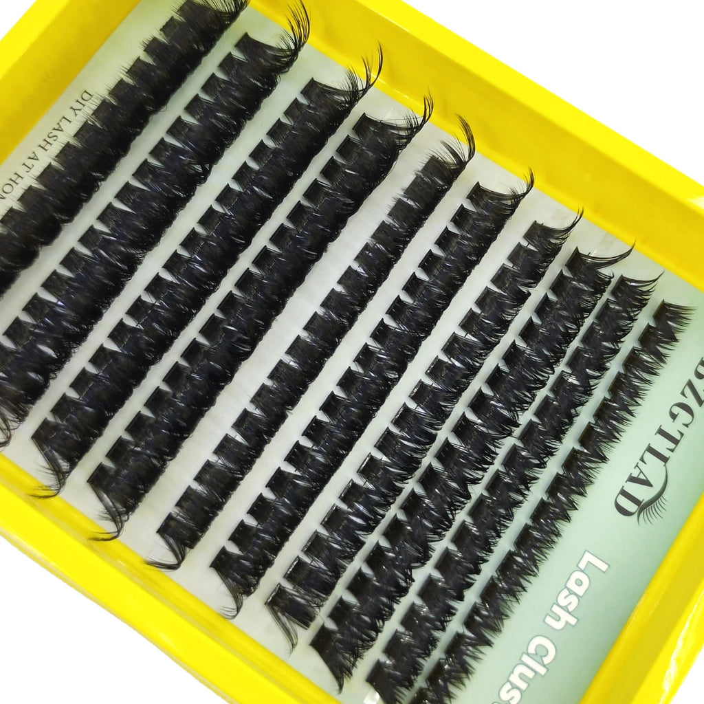 DIY Cluster Lashes – Fluffy Spiky Volume Extensions (30 Rows)