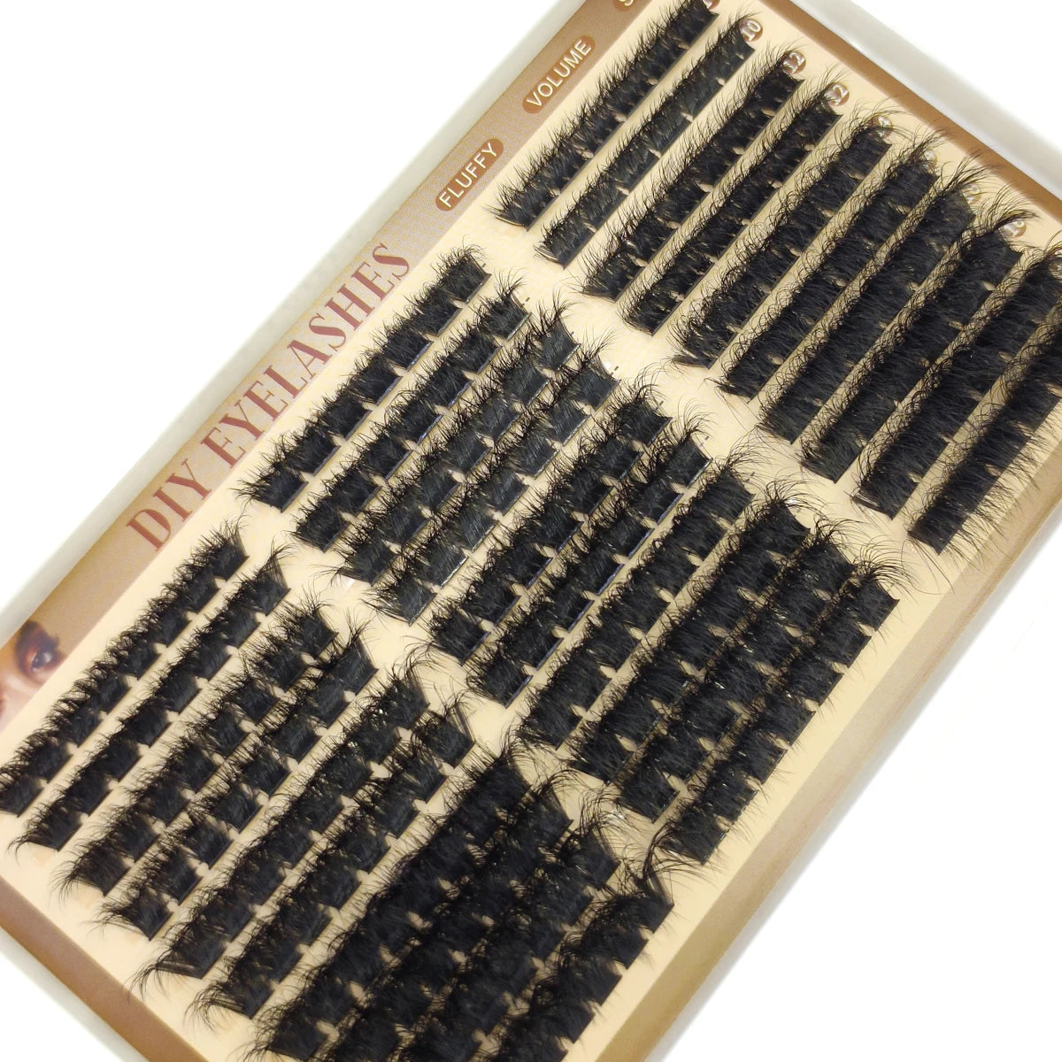 DIY Cluster Lashes – Fluffy Spiky Volume Extensions (30 Rows)