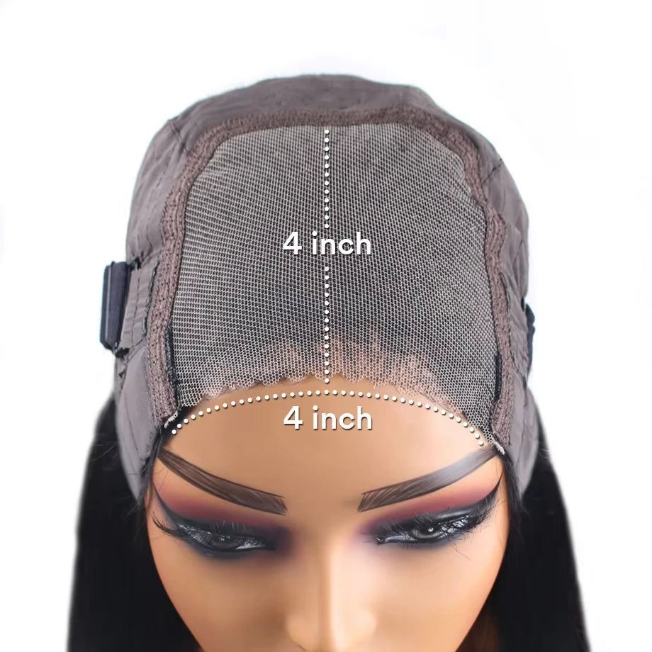36" Natural Black Body Wave Lace Frontal Wig – 4x4/5x5