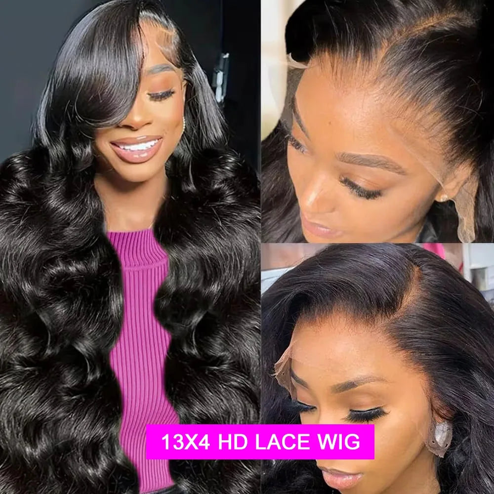 36" Body Wave Lace Front Wig – 250% Density, Pre-Plucked